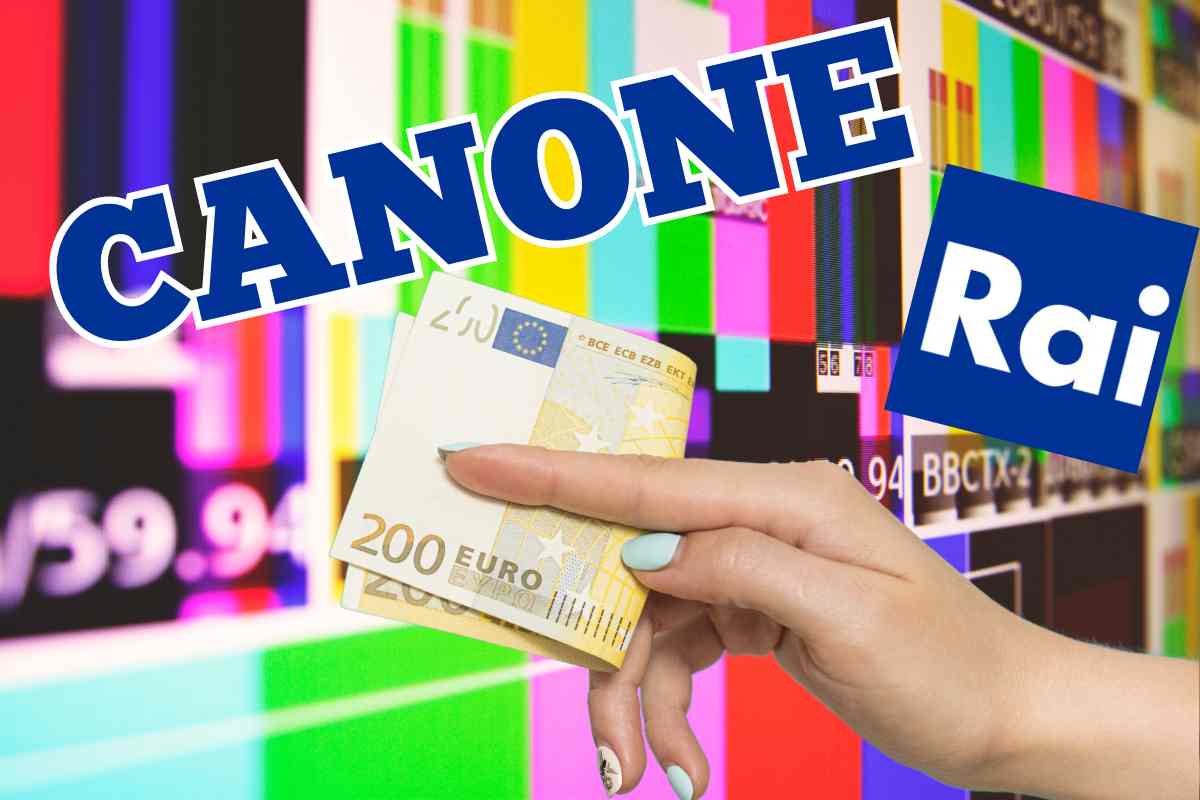 Uno schermo tv in pausa e 200 euro