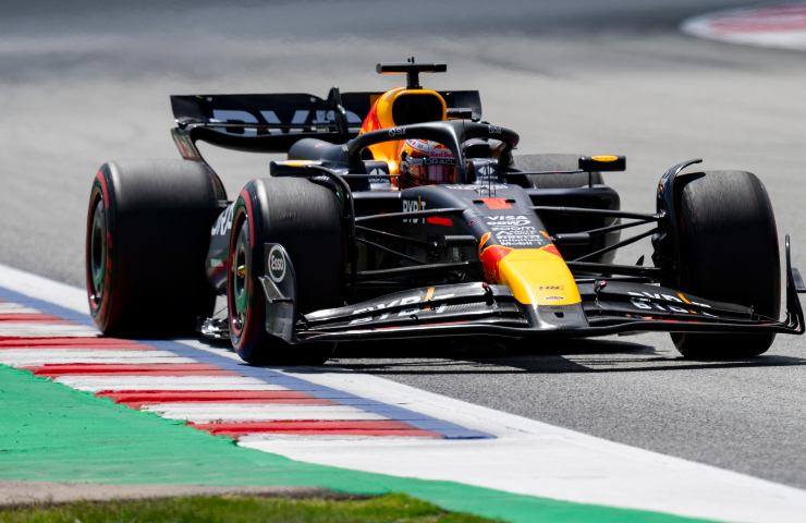 La Red Bull di Perez in pista