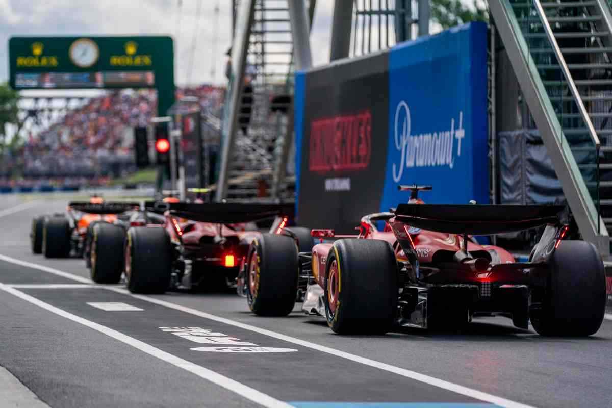 La griglia di partenza di un GP di F1