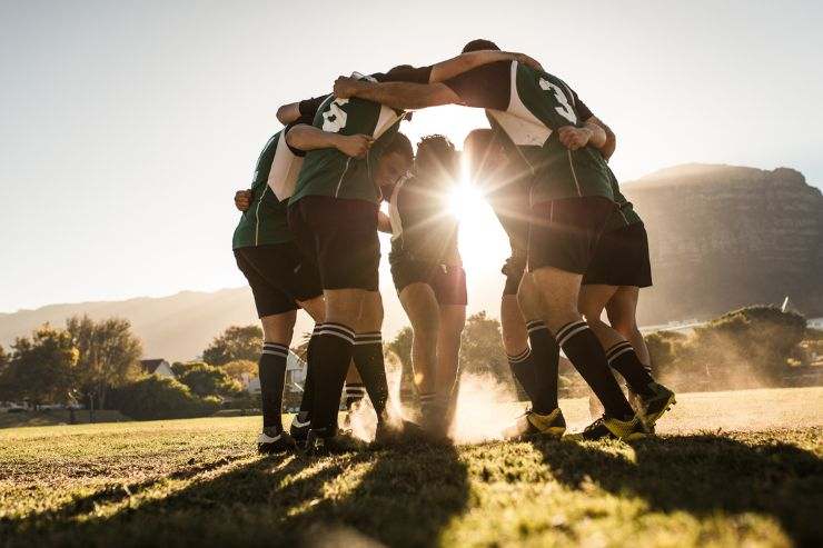 Una partita di rugby giovanile